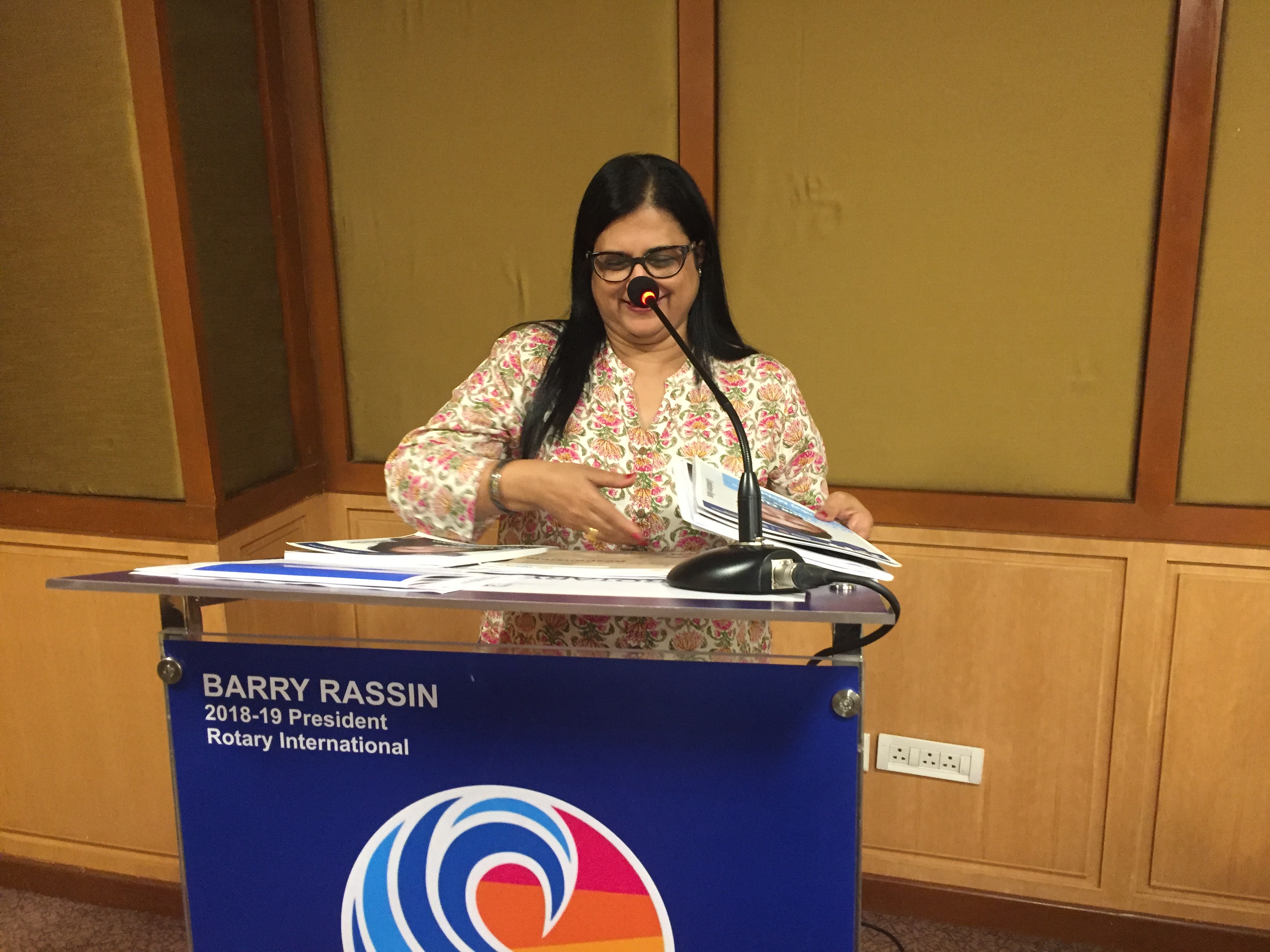 Speaker Meeting-RTN DR Sangita Metha