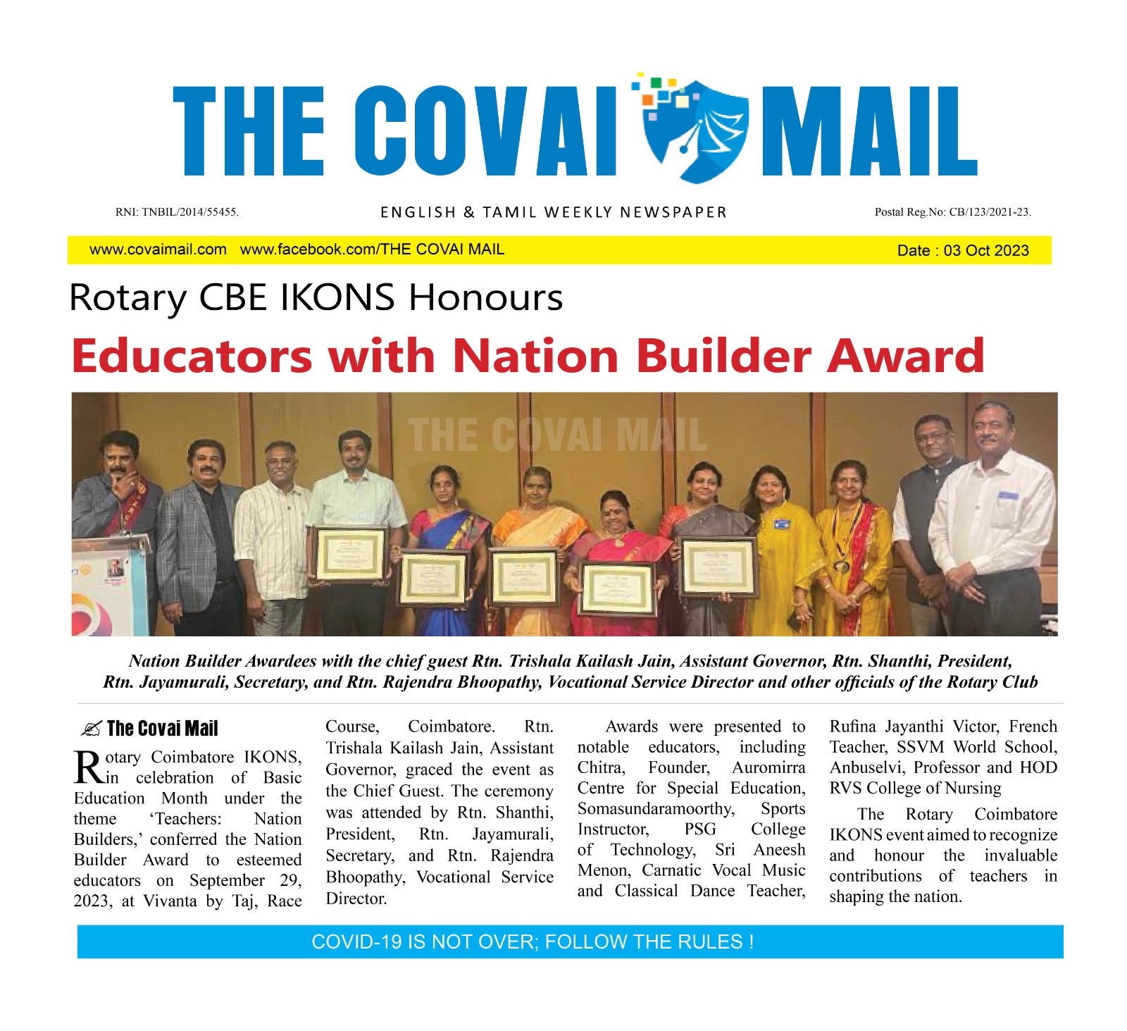 Educators with Nation Builder Award